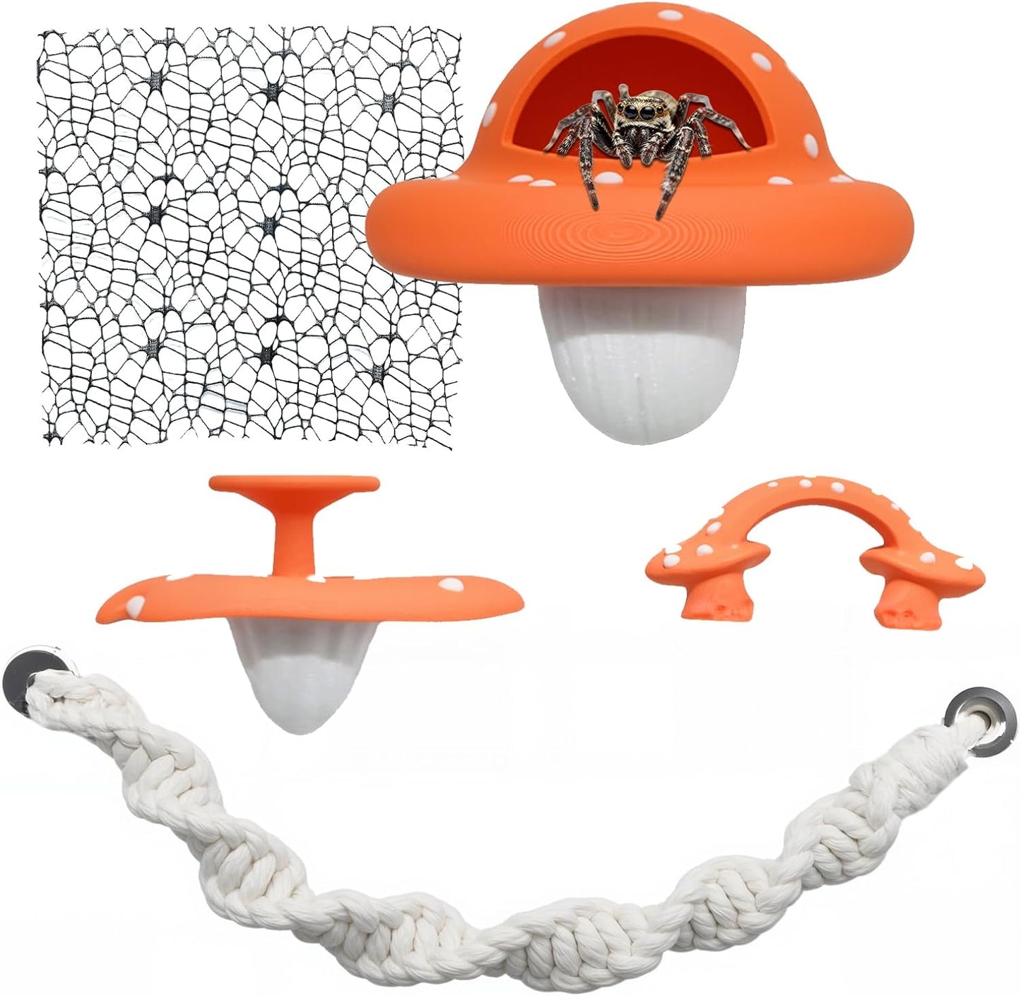 Juego araña saltadora 5 plataformas magnéticas malla
