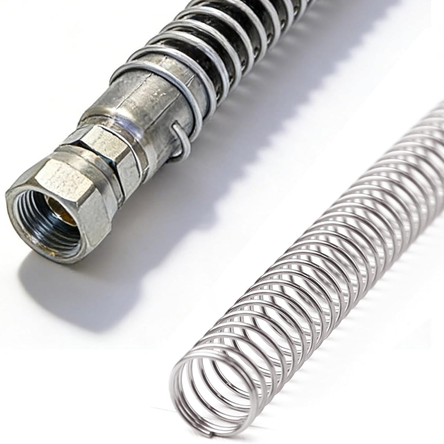 Protector resorte acero 1/2pulg flexible antiabrasion
