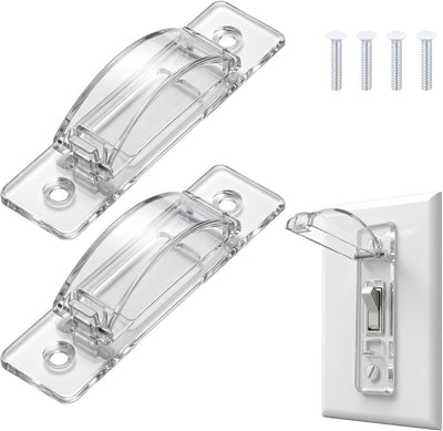 2 Fundas Transparentes Protector Interruptor Luz