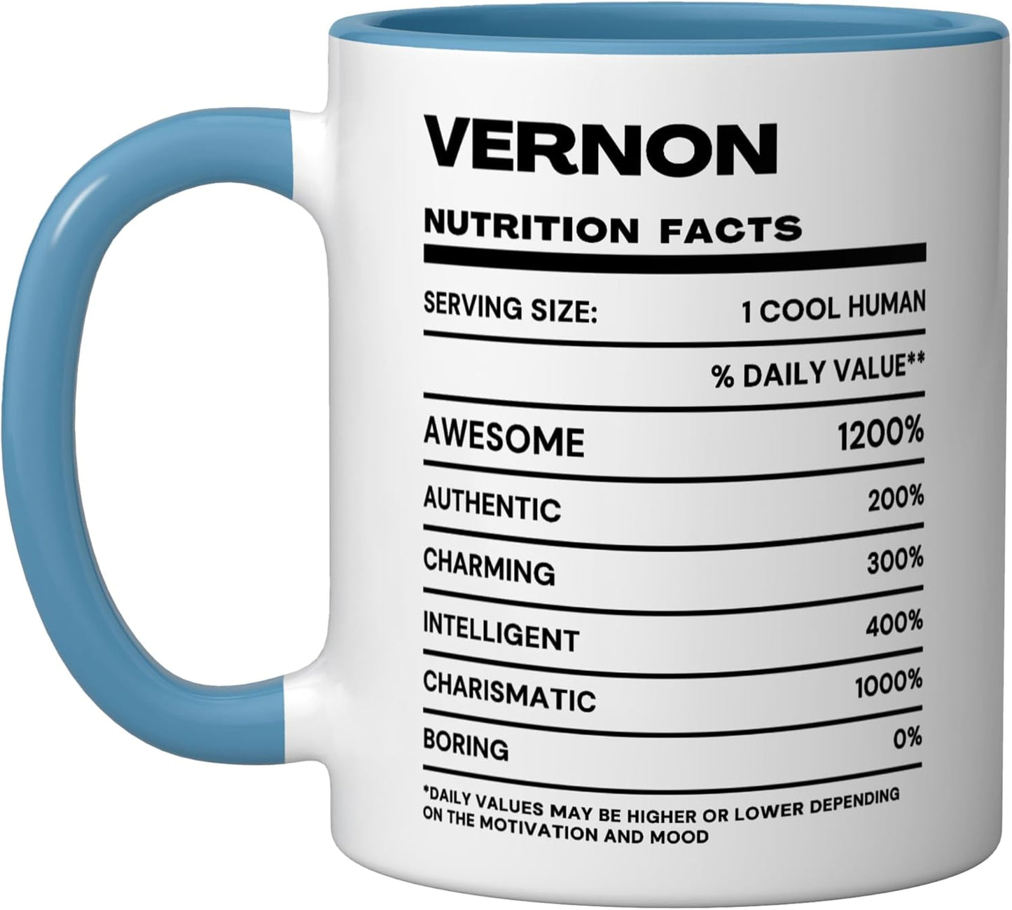 Taza Cerámica Vernon Nutrition Blue/White