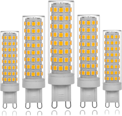 Pack 5 Bombillas LED G9 8W Blanco Natural