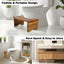 Taburete inodoro plegable madera acacia 7pulg adultos