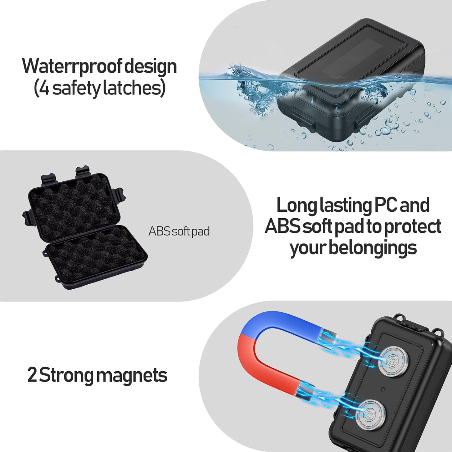 Caja magnética para llaves impermeable oculta para automóvil