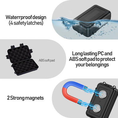 Caja magnética para llaves impermeable oculta para automóvil