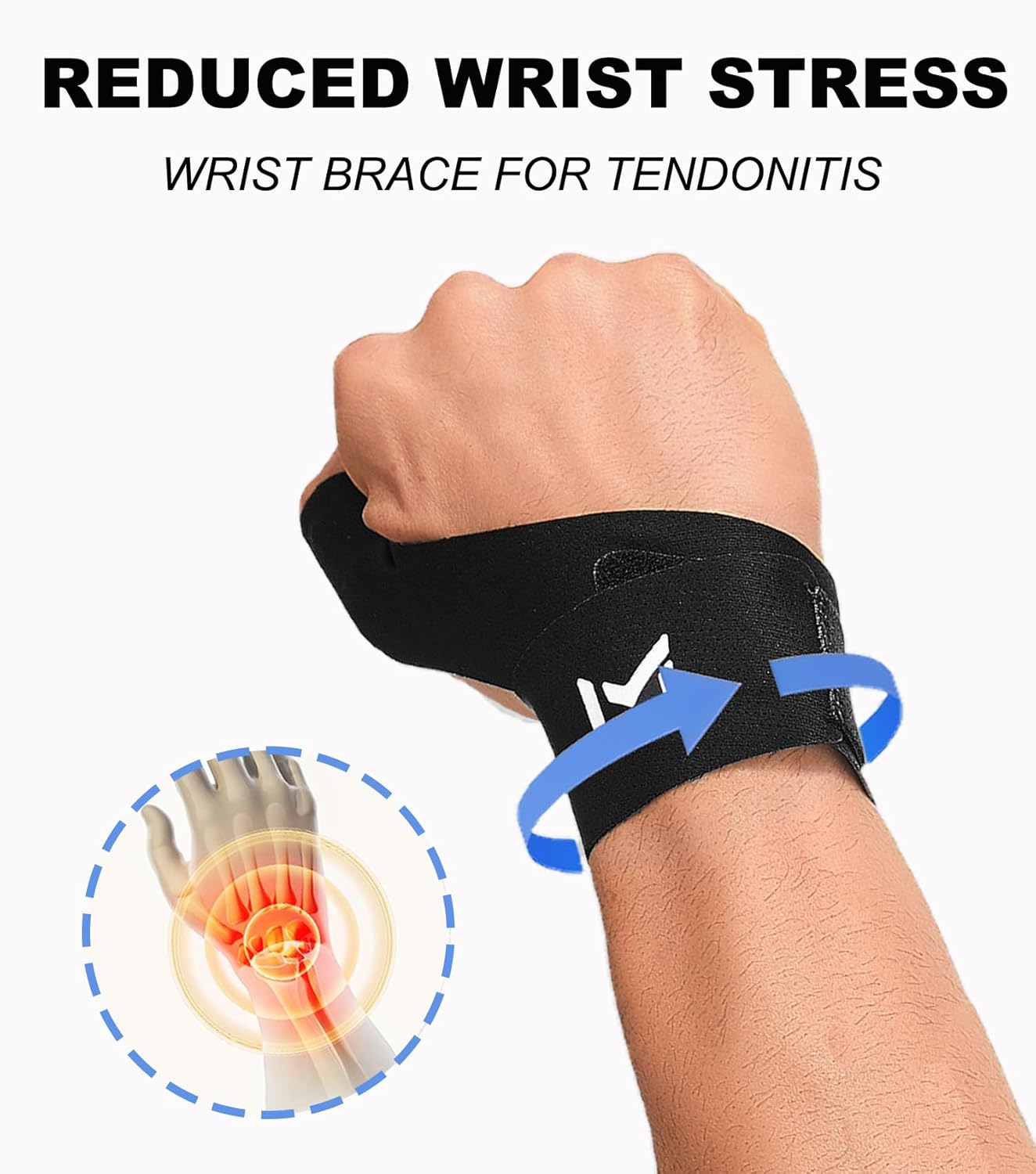 Soporte elástico muñeca para tendinitis y deporte