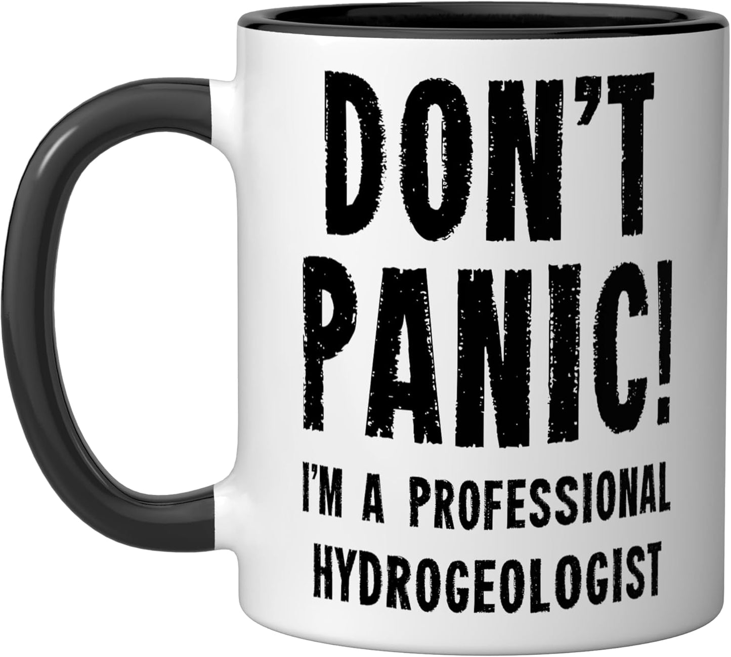 Taza Cerámica Hidrólogo Negro/Blanco