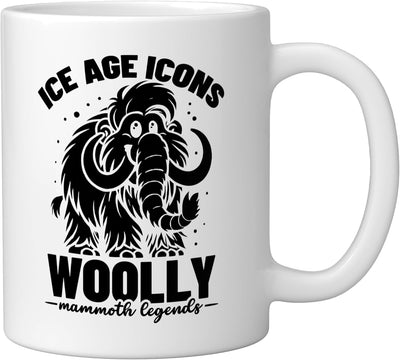 Taza Cerámica Elefante Extinto Amante Animales Prehistóricos