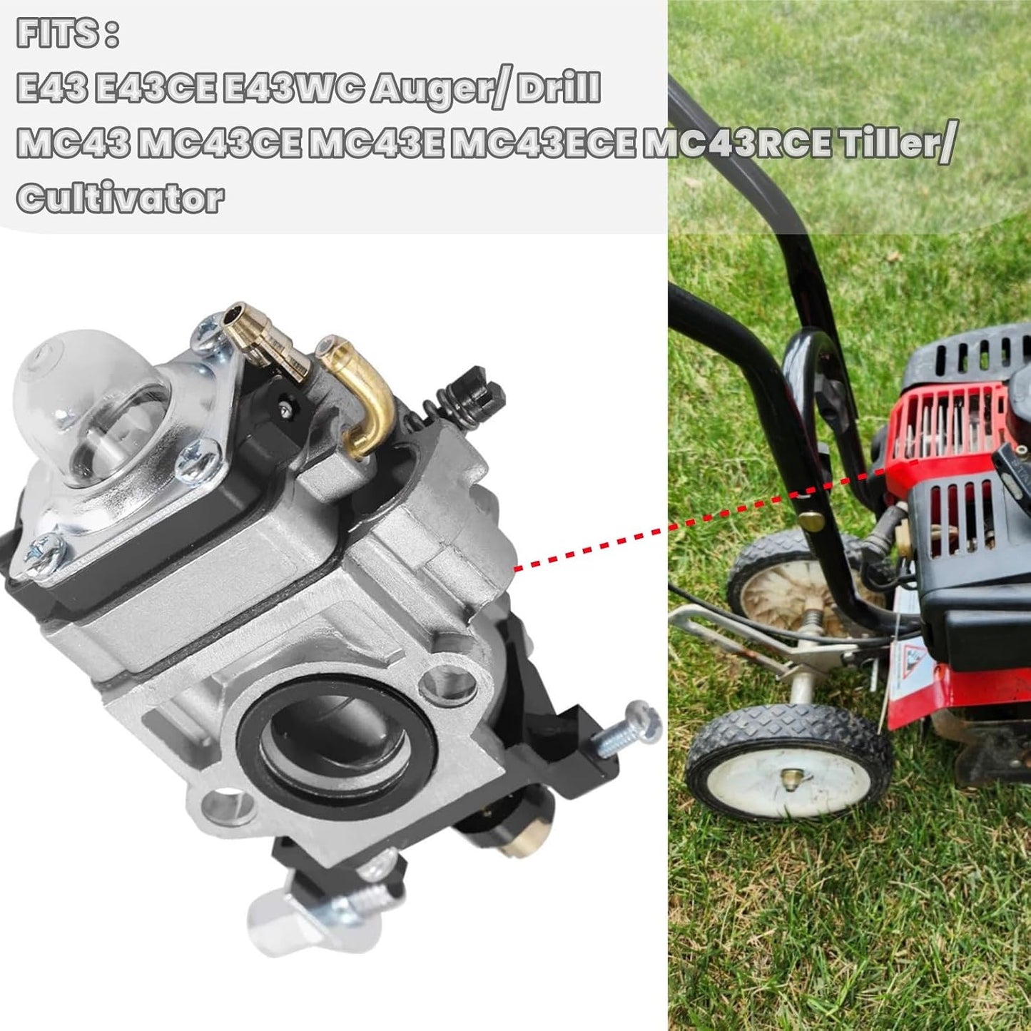 Carburador para cultivador Earthquake E43