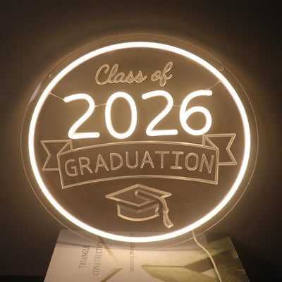 Luz LED Class of 2026 USB regulable para graduado