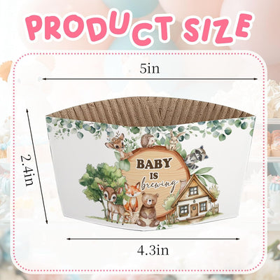 Fundas de café temáticas de baby shower y fiesta de cumpleaños