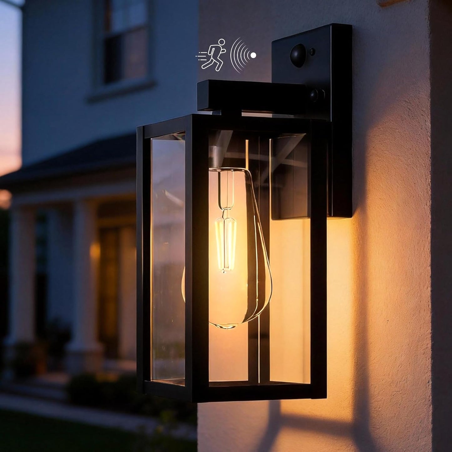 Sensor luz amanecer anochecer lámpara exterior impermeable