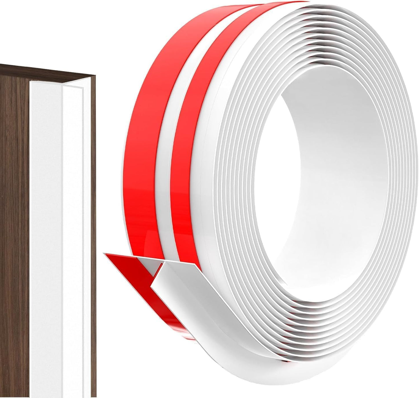 Tira sellado puerta silicona adhesiva doble cara 1.97pulg