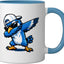 Taza Cerámica Blue Jay Azul Blanco