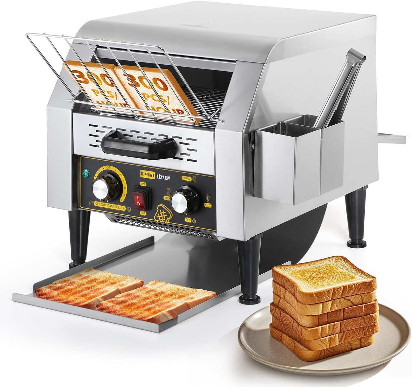 Tostadora transportadora acero inox 300 rebanadas/hora