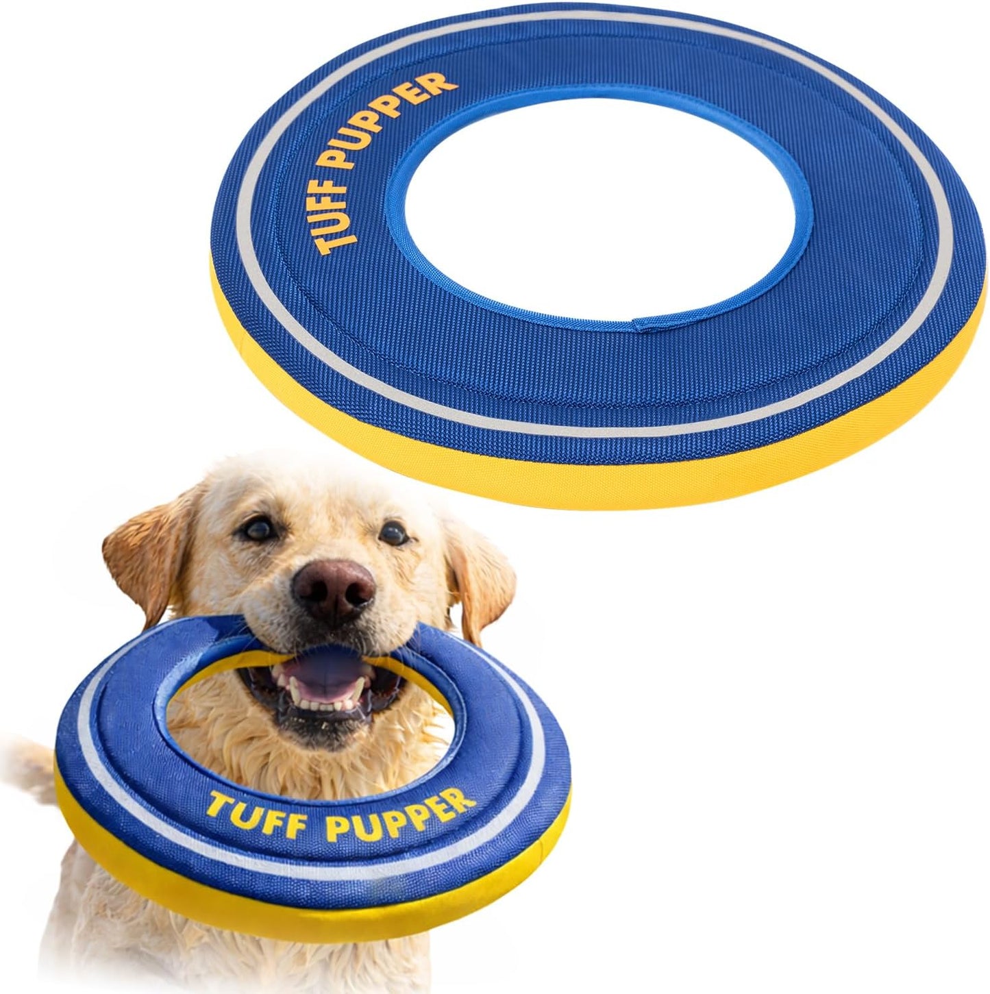 Juguete flotante perro frisbee espuma suave juego agua nieve