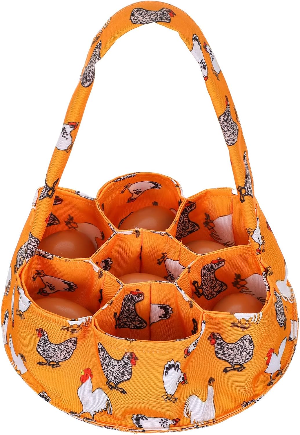 Bolsa recolectar huevos lona 7 pzas lavable cesta jardín