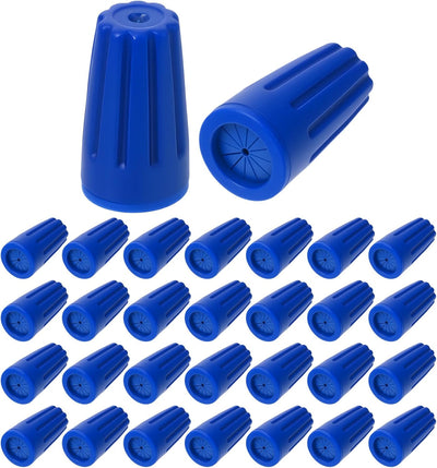 30 Tuercas Alambre Impermeables Conectores 22AWG-12AWG Azules