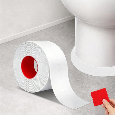 Cinta calafateo transparente cocina baño blanco