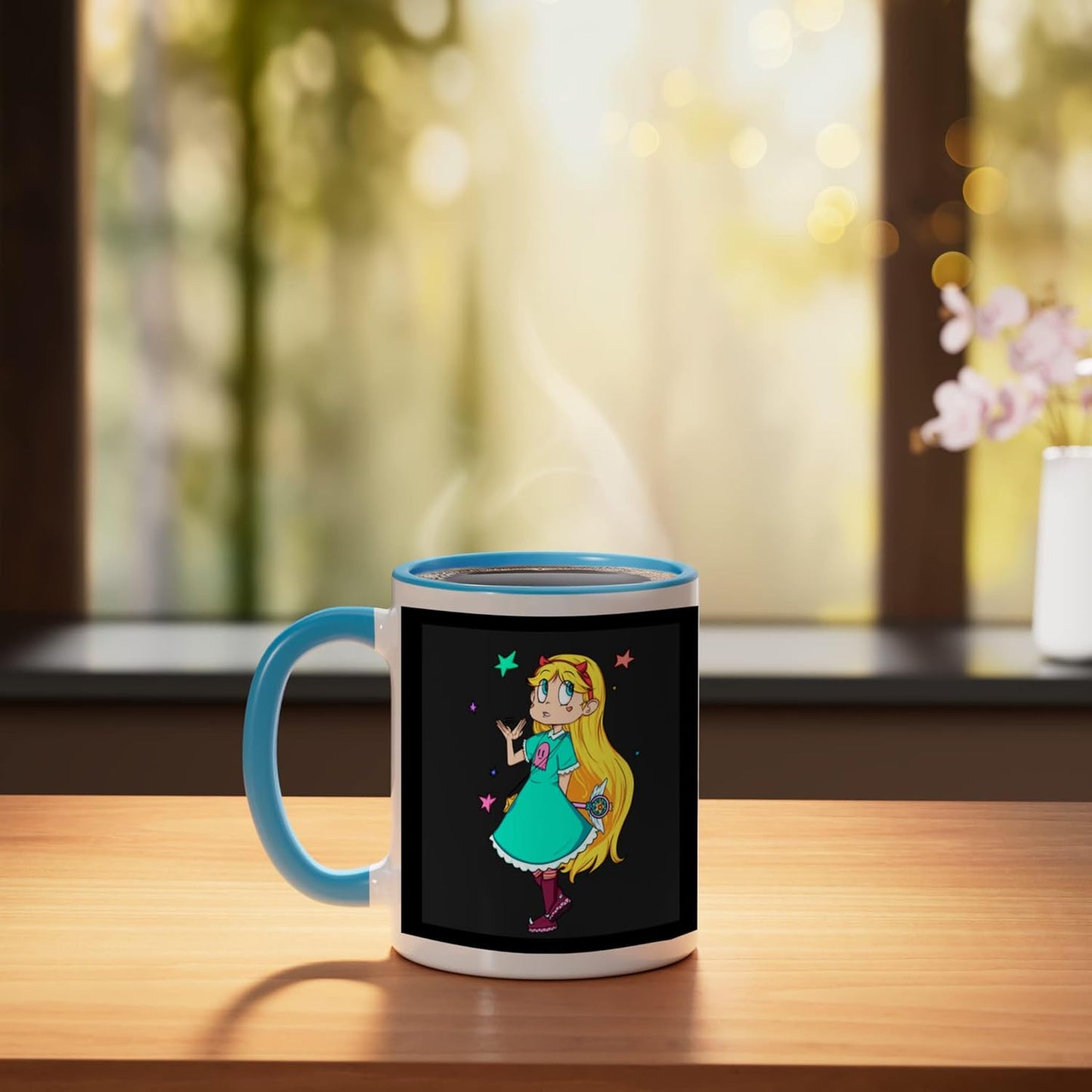 Taza Cerámica Star vs the Forces de Evil Azul/Blanco