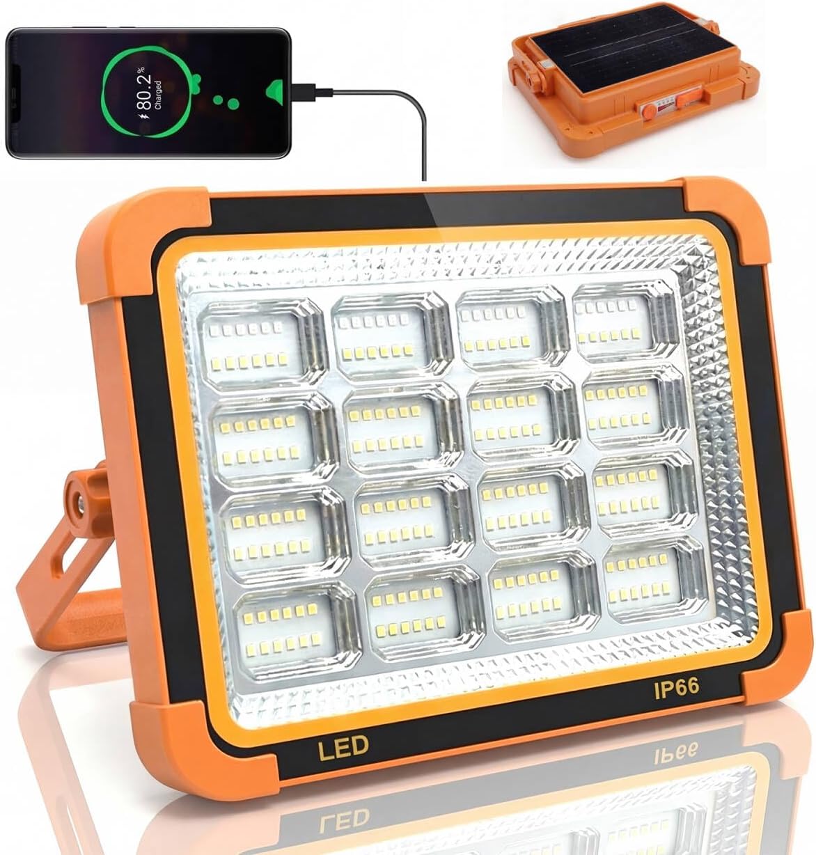 Luz Trabajo Solar Impermeable IP66