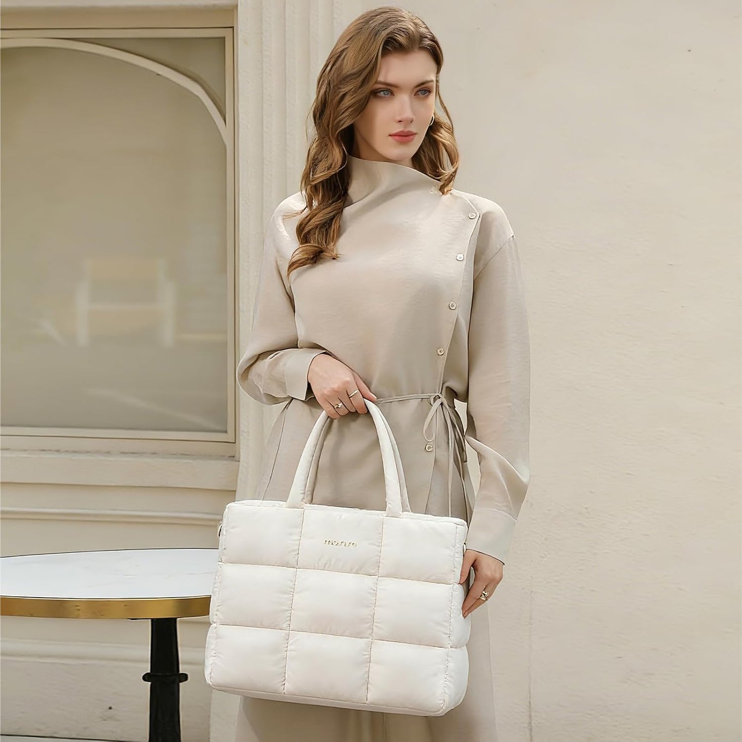 Bolsa hombro acolchada 15.6pulg con compartimento laptop