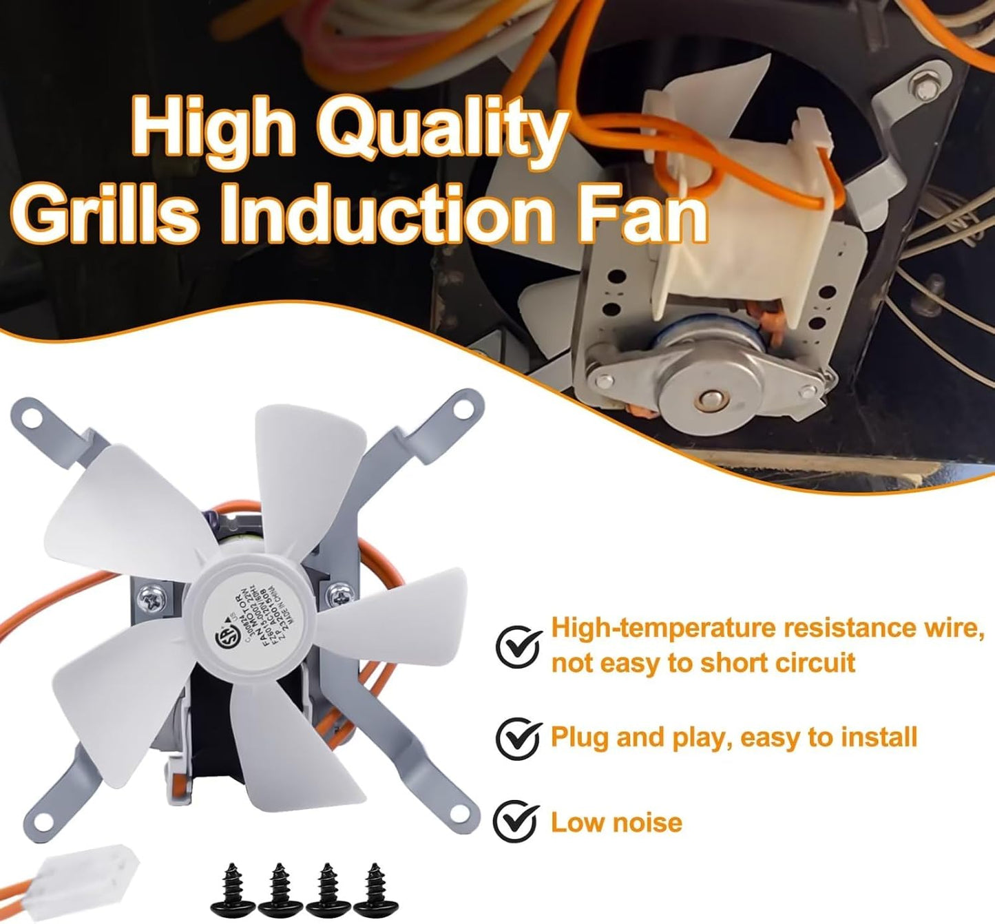 Kit ventilador inducción parrillas pellets Pit Boss Traeger