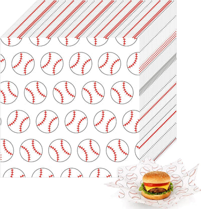 100 Envolturas Papel Sándwich 7.1x7.1pulg Deportivas
