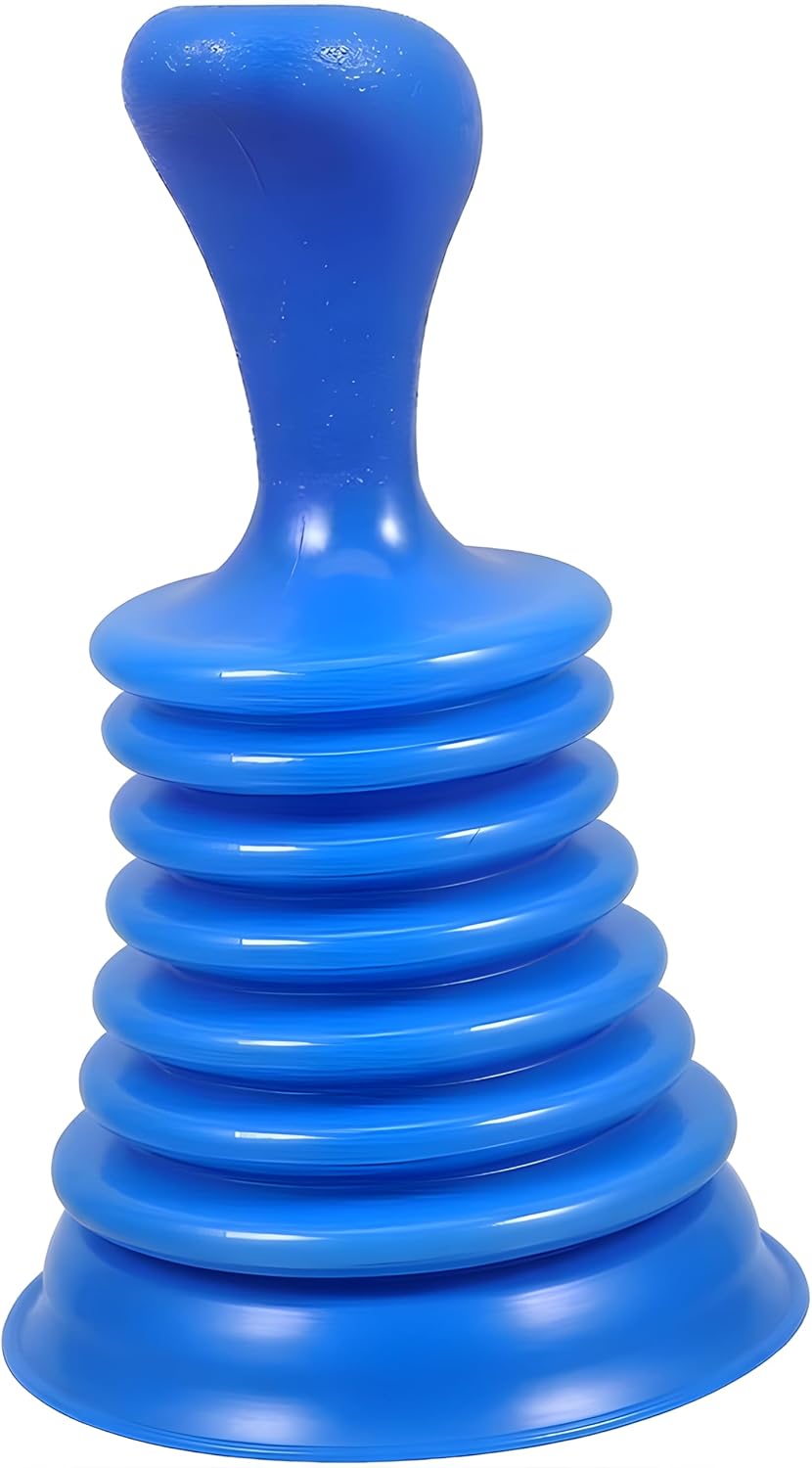 Desatascador de cocina y baño estilo comercial compacto azul