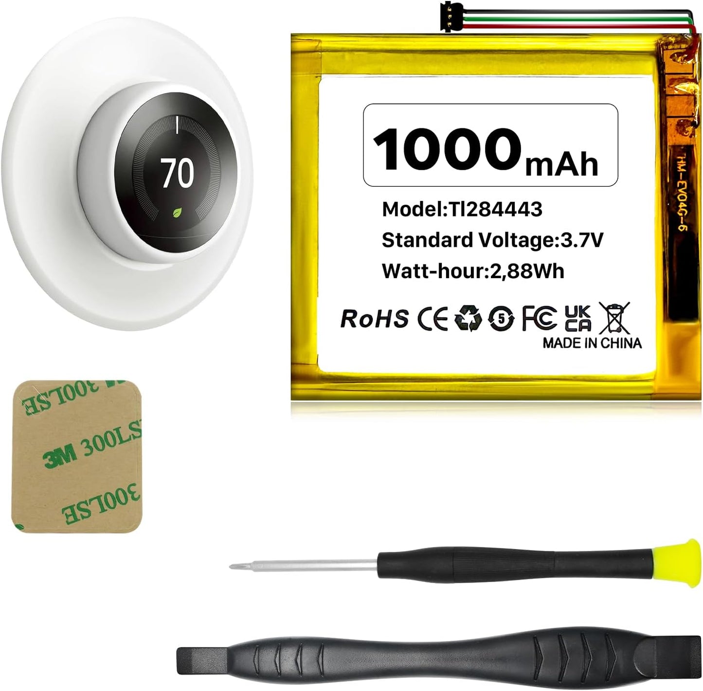 Batería para termostato Nest T3007ES T3008US