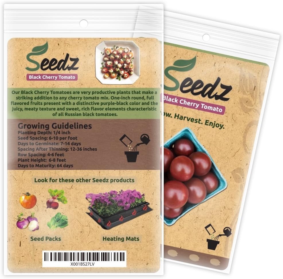 Semillas tomate cherry negro orgánicas certificadas EE.UU