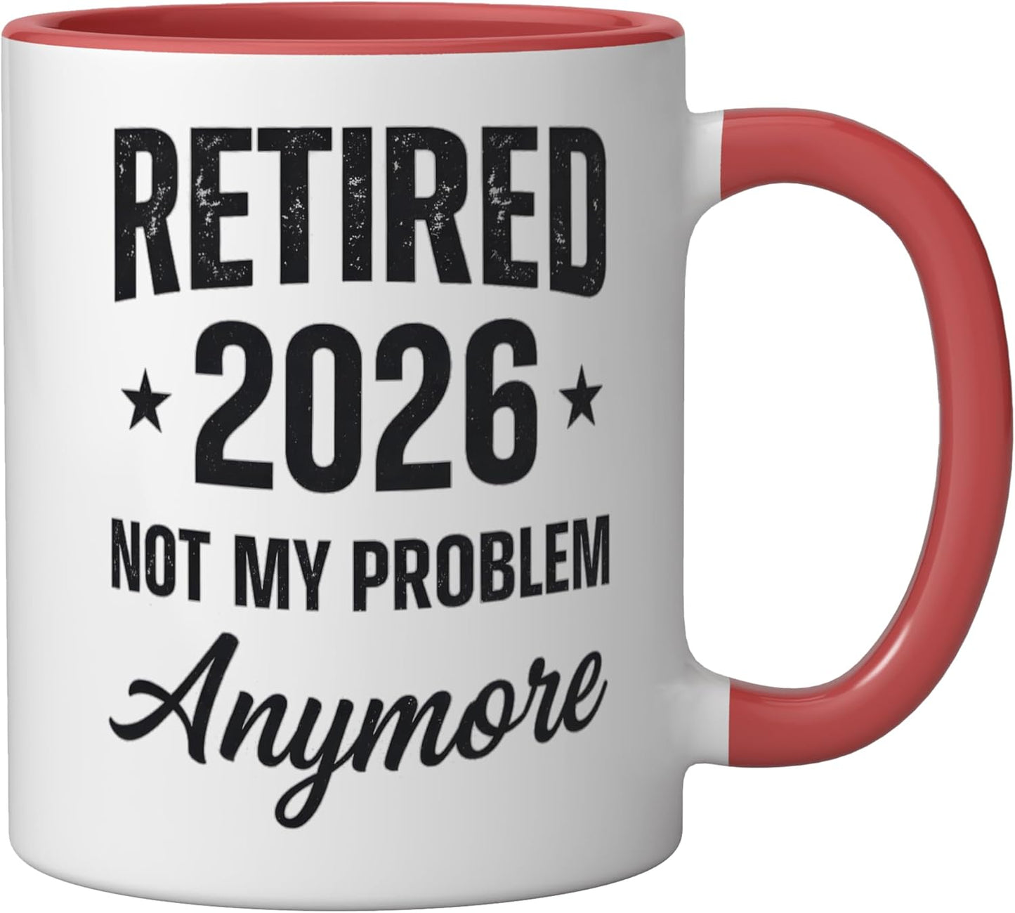 Taza cerámica roja/blanca Retired 2026