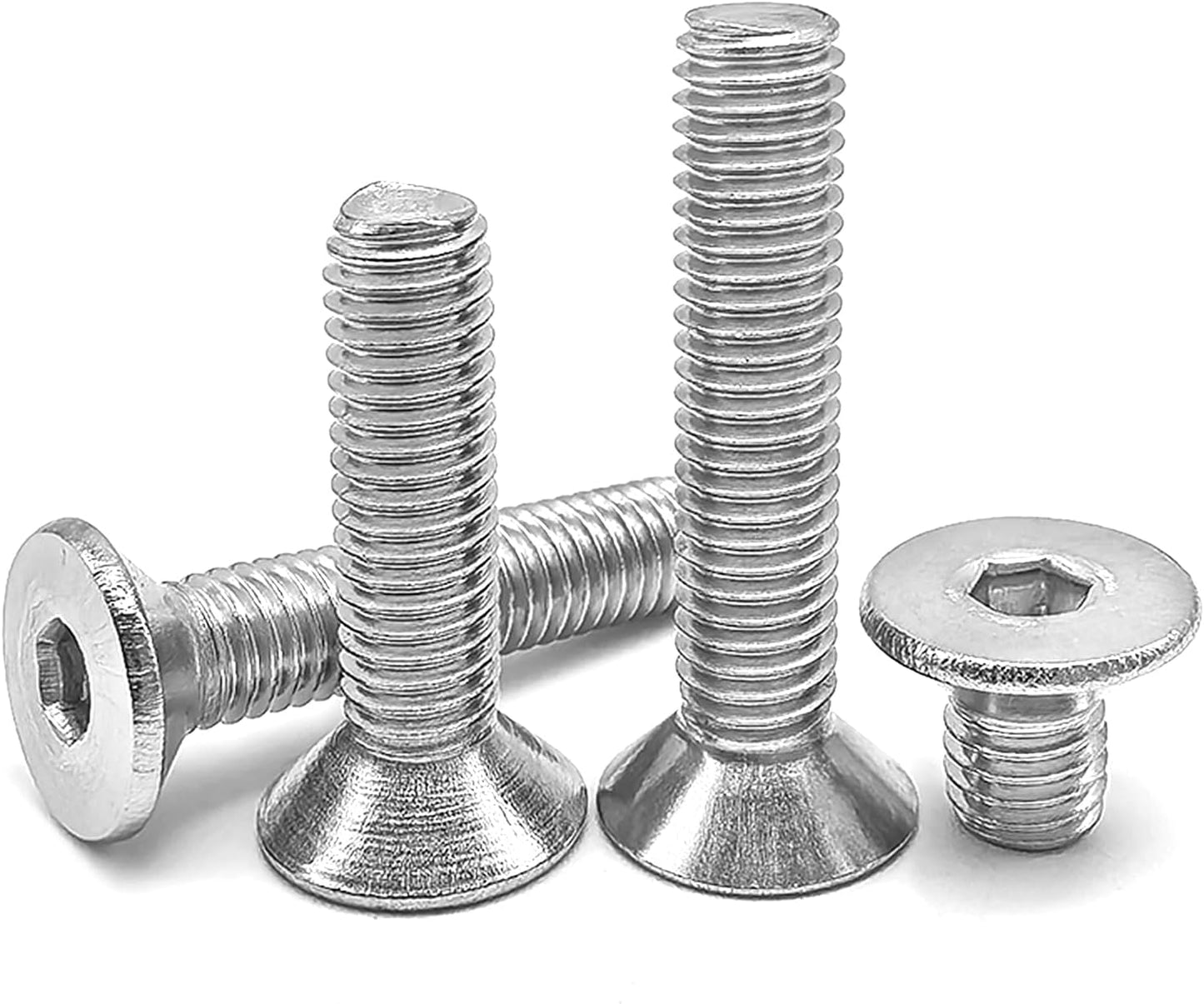 Tornillos avellanados M4 x 1.969pulg acero inox 304