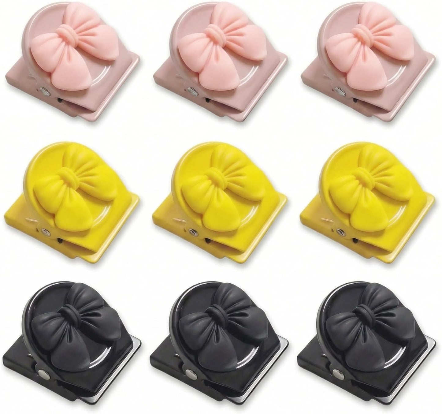 9 Clips Magnéticos Resistentes para Refrigerador y Pizarra