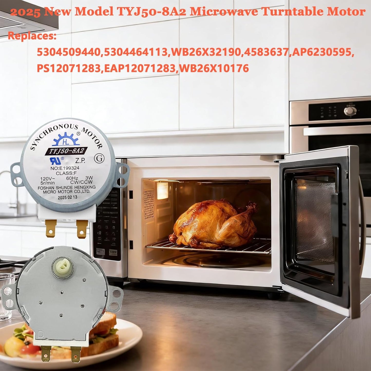 Motor giratorio para microondas Frigidaire LFMV1645TF Paquete de 2