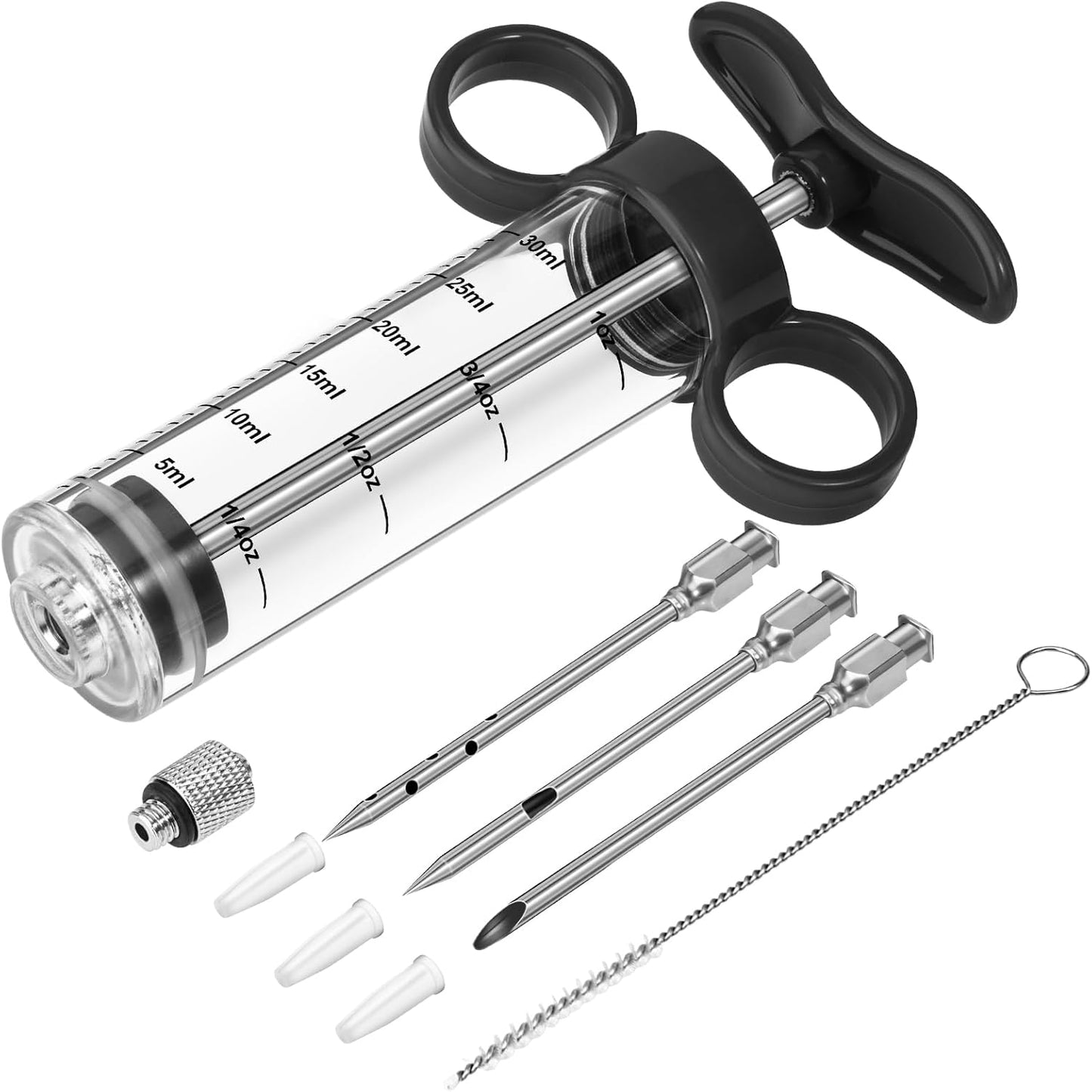 Inyector carne acero inox 1oz para parrilla
