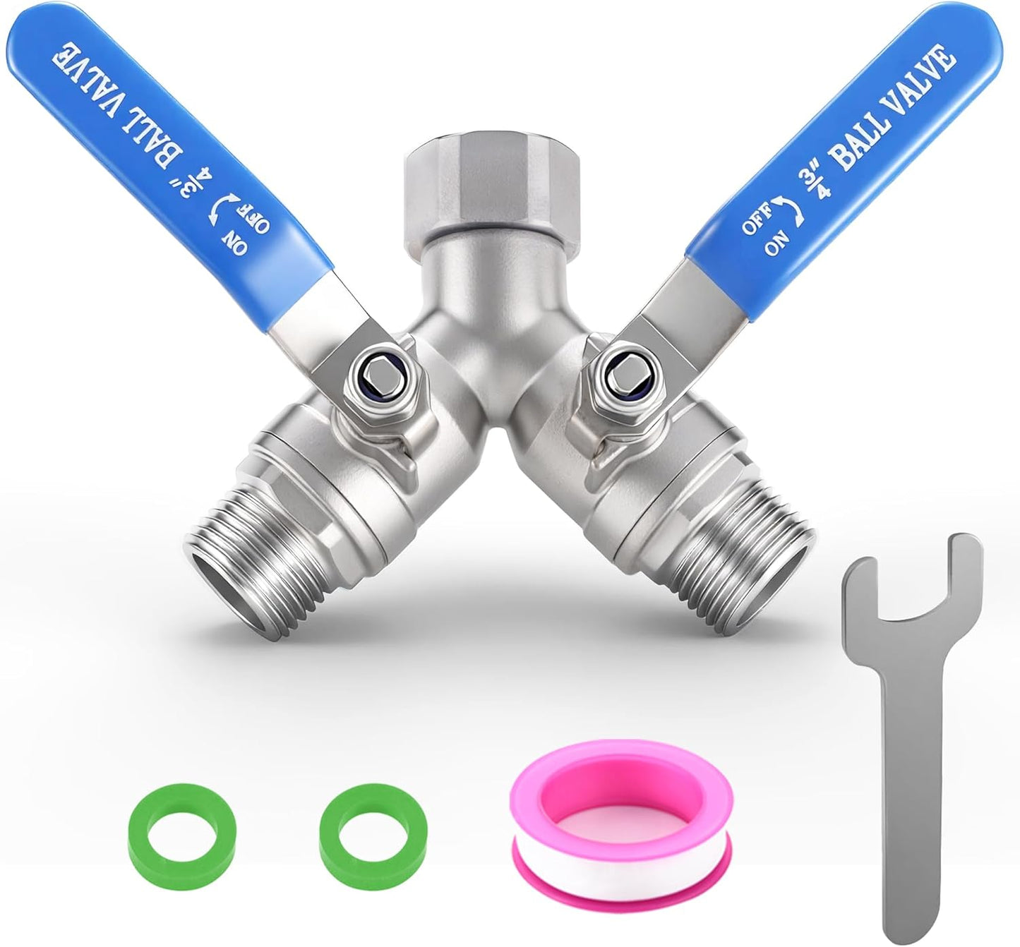 Divisor manguera acero inox 304 en Y con mango largo