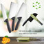 Cepillo cuchillo mango largo tapa afilador cerdas doble cara