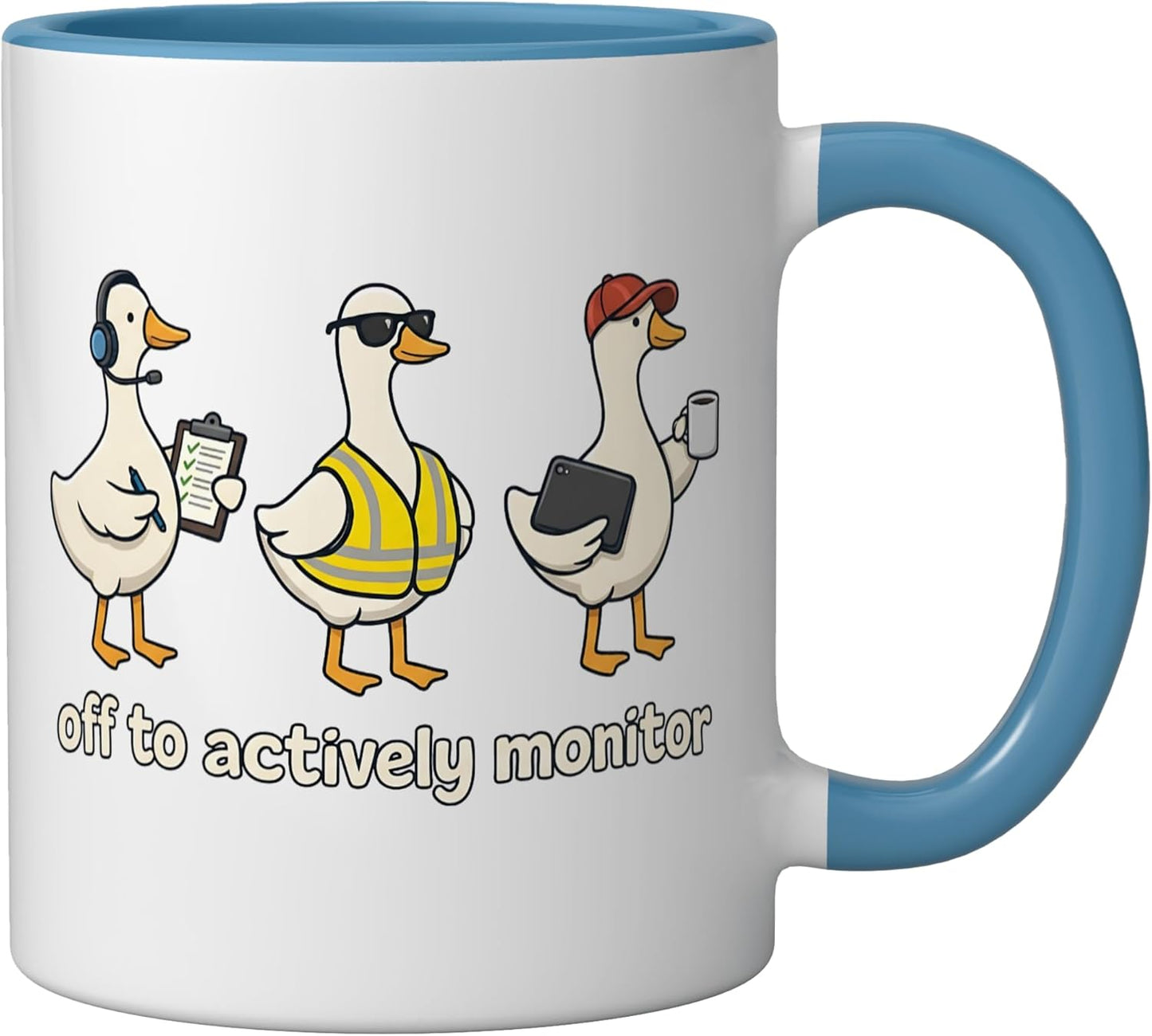 Taza Cerámica Profesor Día de Exámenes Azul/Blanco