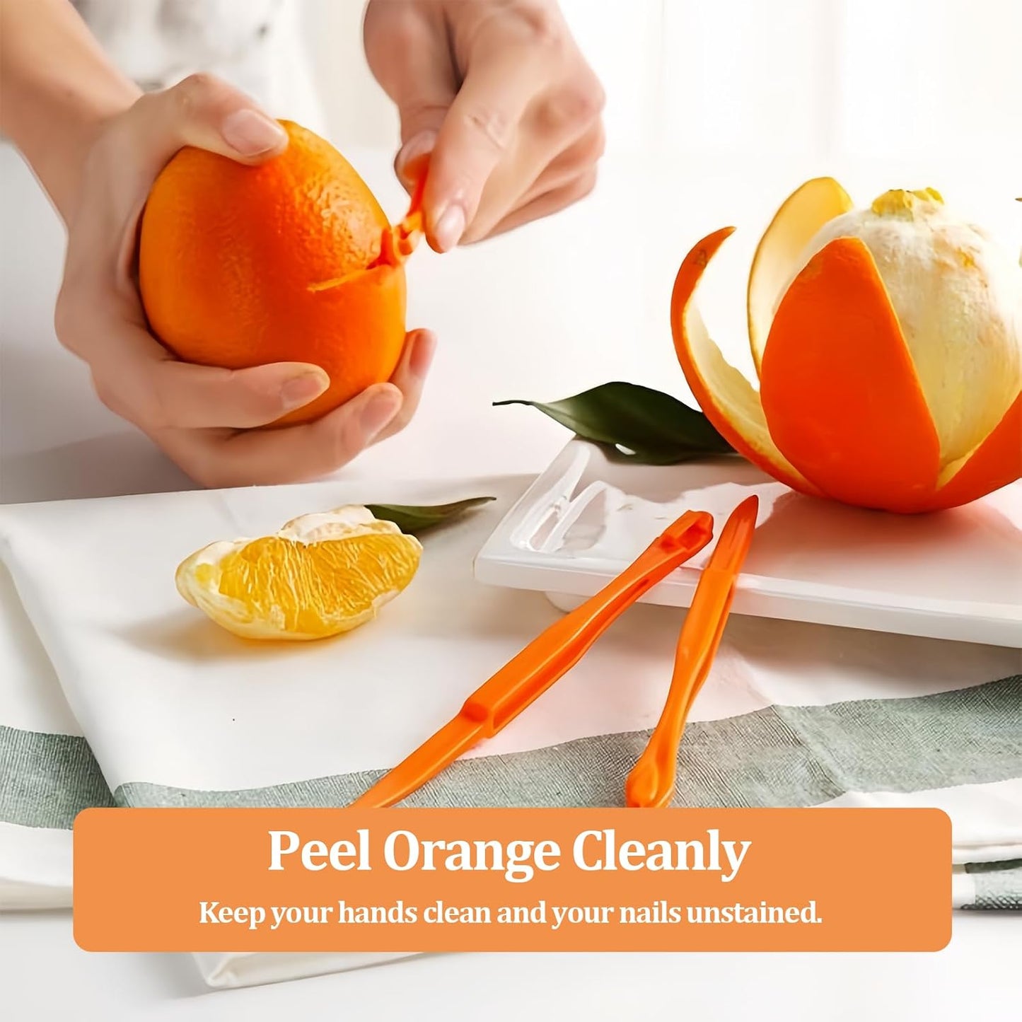 10 Pzas Herramientas Pelar Naranja Limón Cortador Cáscara