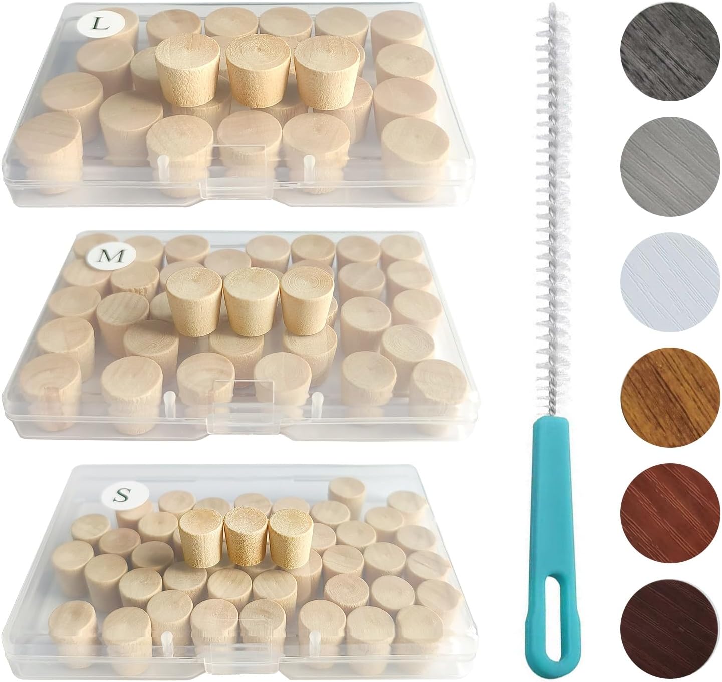 Kit reparación agujeros abeja carpintera 3en1 218pzas