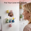 Imanes para refrigerador regalo para mamá hija e hijo con flores artificiales