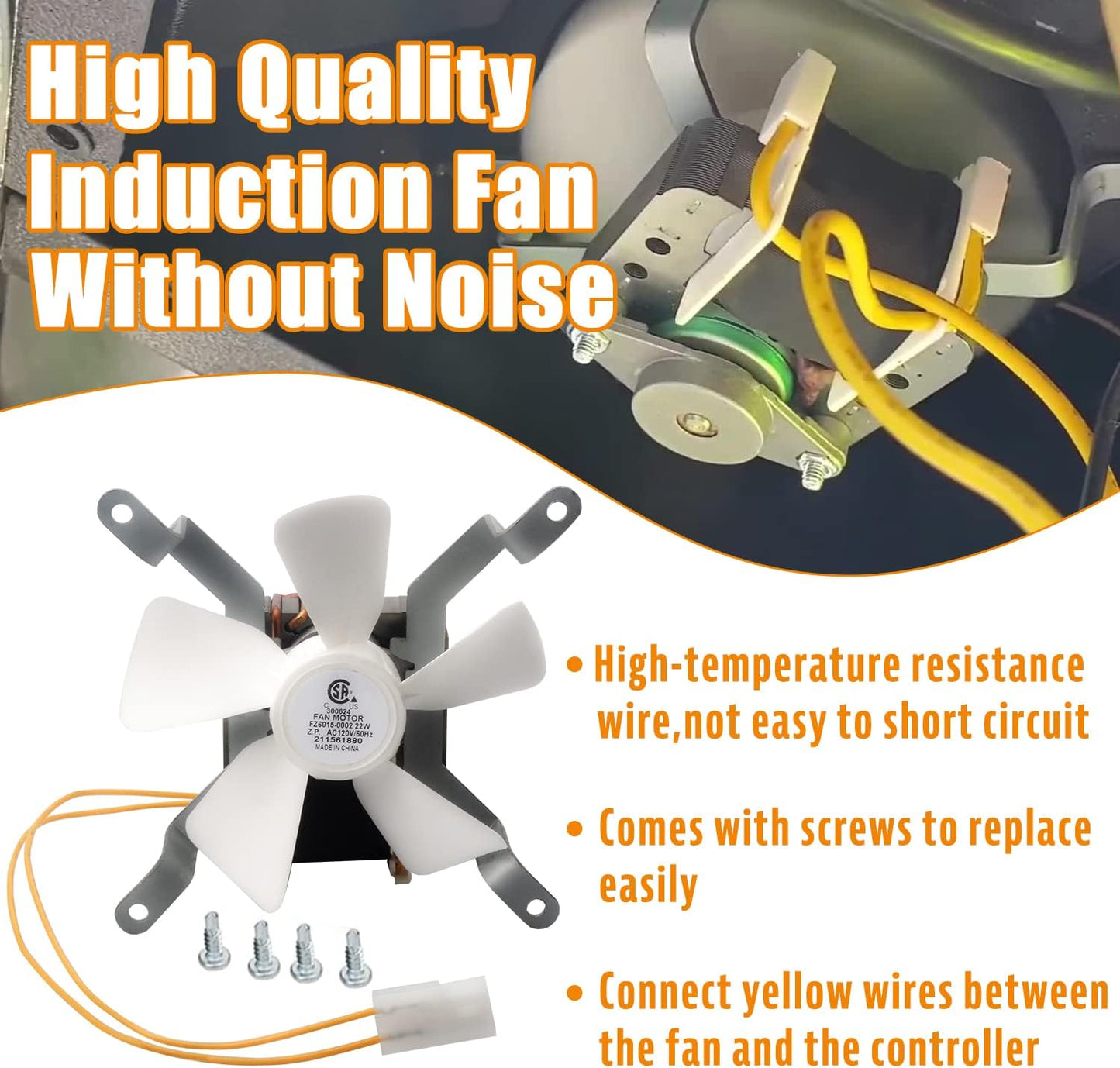 Repuesto ventilador inducción alta temp Traeger