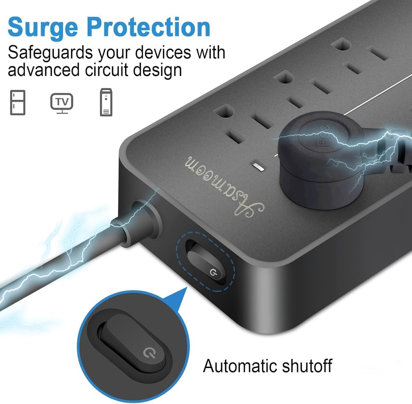 Cable extensión USB C 15pies con protec sobretensiones