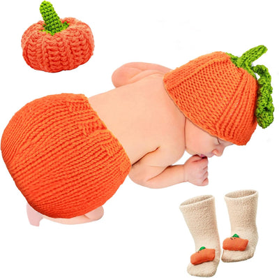 Disfraz Halloween recién nacido bebé 0 a 6 meses calabaza