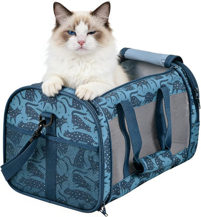 Transportador plegable para perros y gatos aprobado aerolíneas