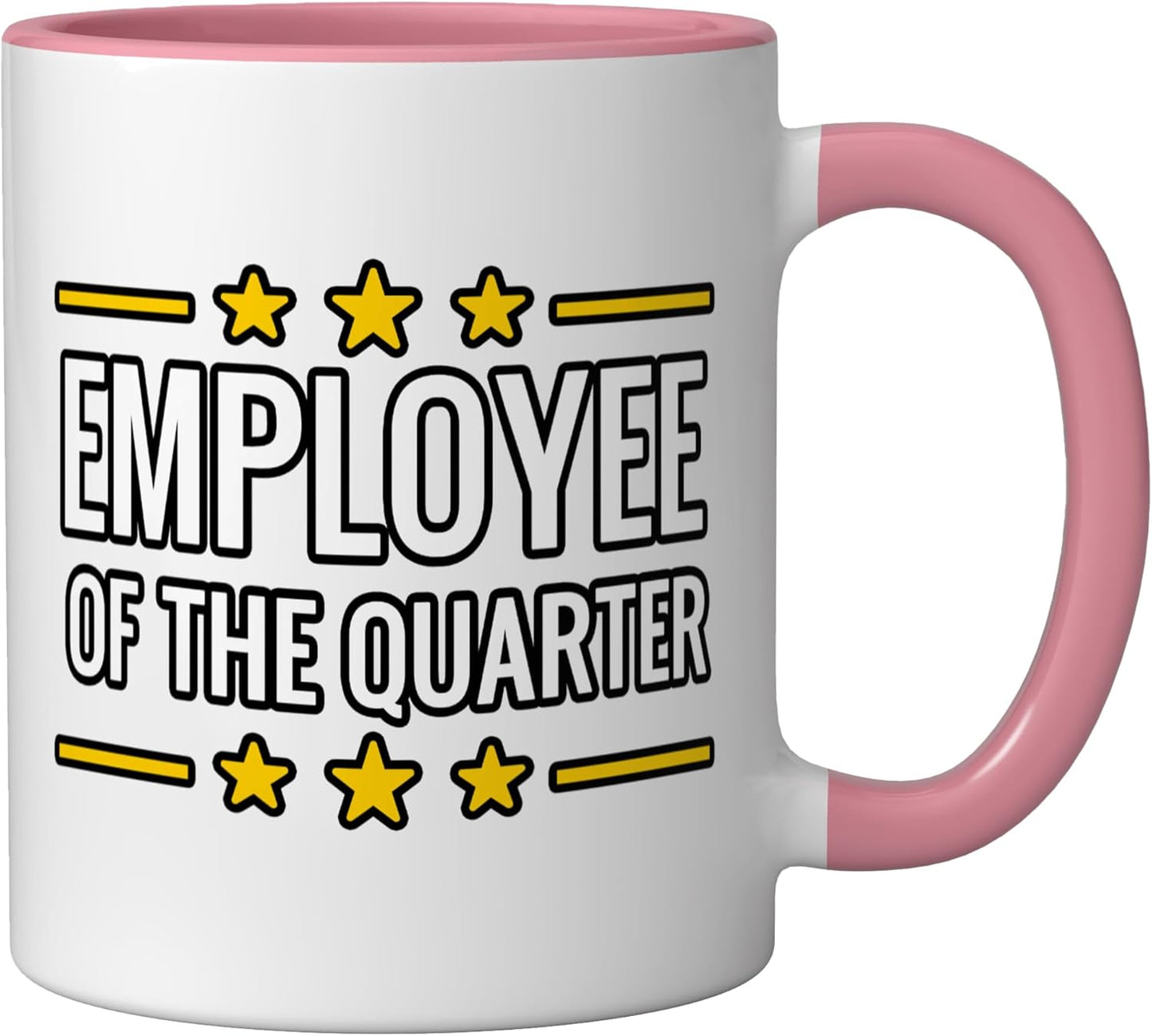 Taza cerámica para reconocimiento al equipo rosa/blanco