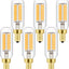 Bombilla LED E12 regulable 6W luz blanca cálida