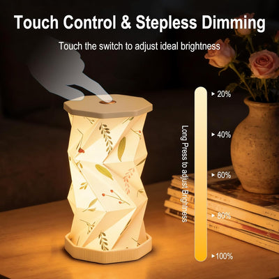 Luz Nocturna Plegable Control Táctil Recargable USB Minimalista