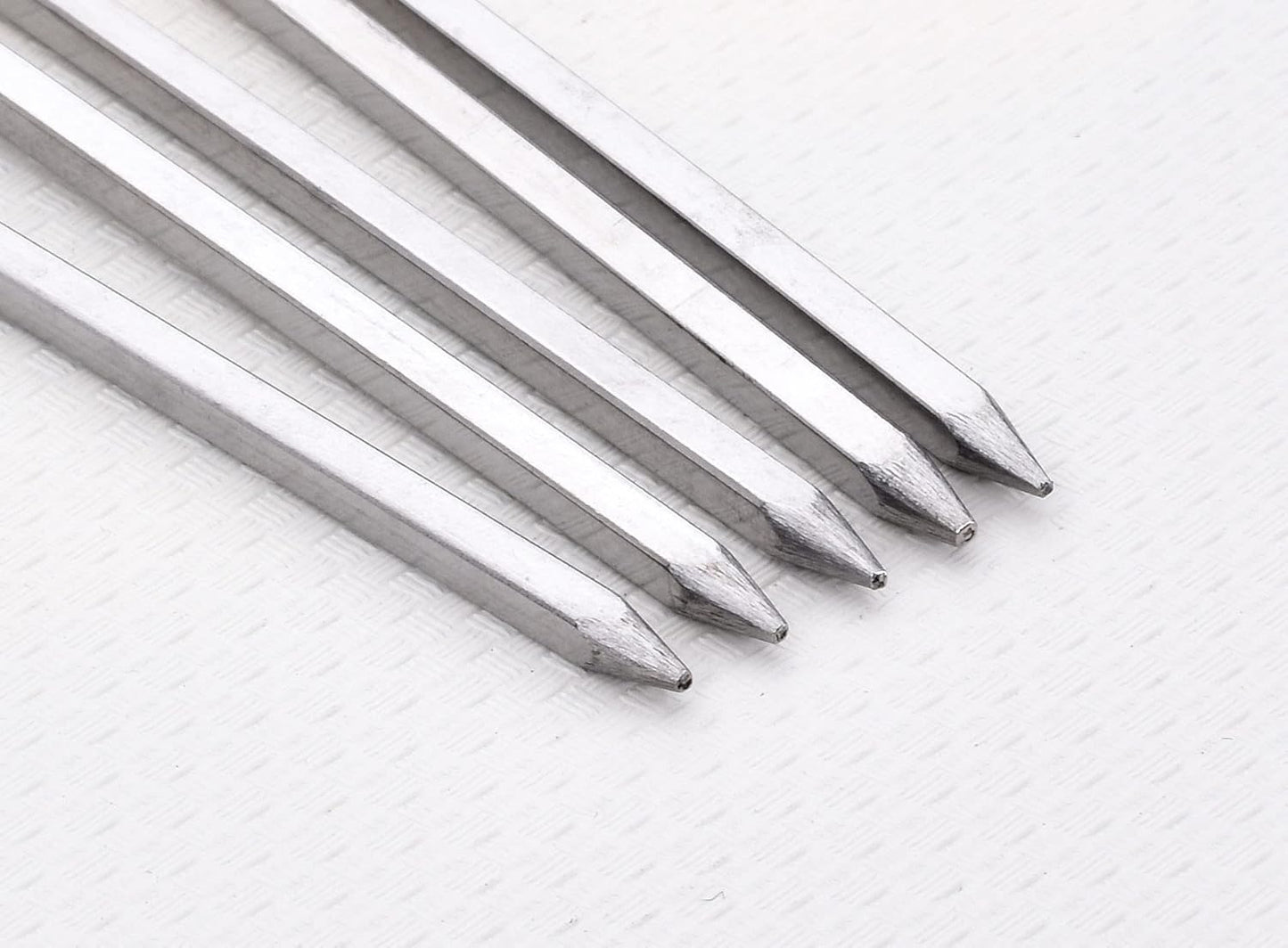 24 Pzas Brochetas Acero Inox 10pulg para Barbacoa