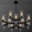12 Candelabros Negros para Lámpara Moderna de Granja